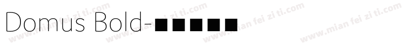 Domus Bold字体转换